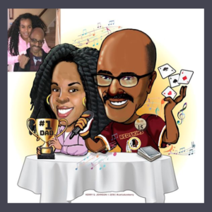 Redskins caricature from photos Kerry