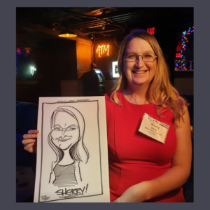 Live caricature sample by Mike S.