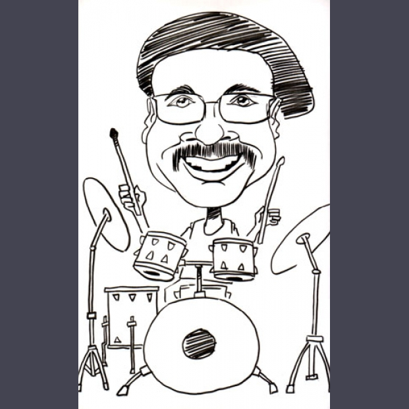 Live caricature sample by Mike S.