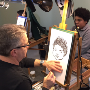 Live caricature sample by Mike S.