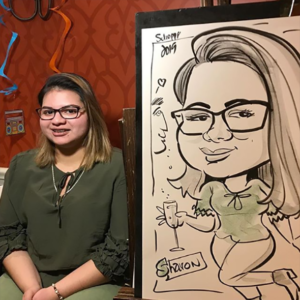 Laura sample caricature