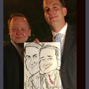 Sample couple caricature Laura