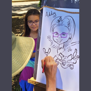 Little girl caricature