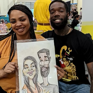 Matt sample caricature